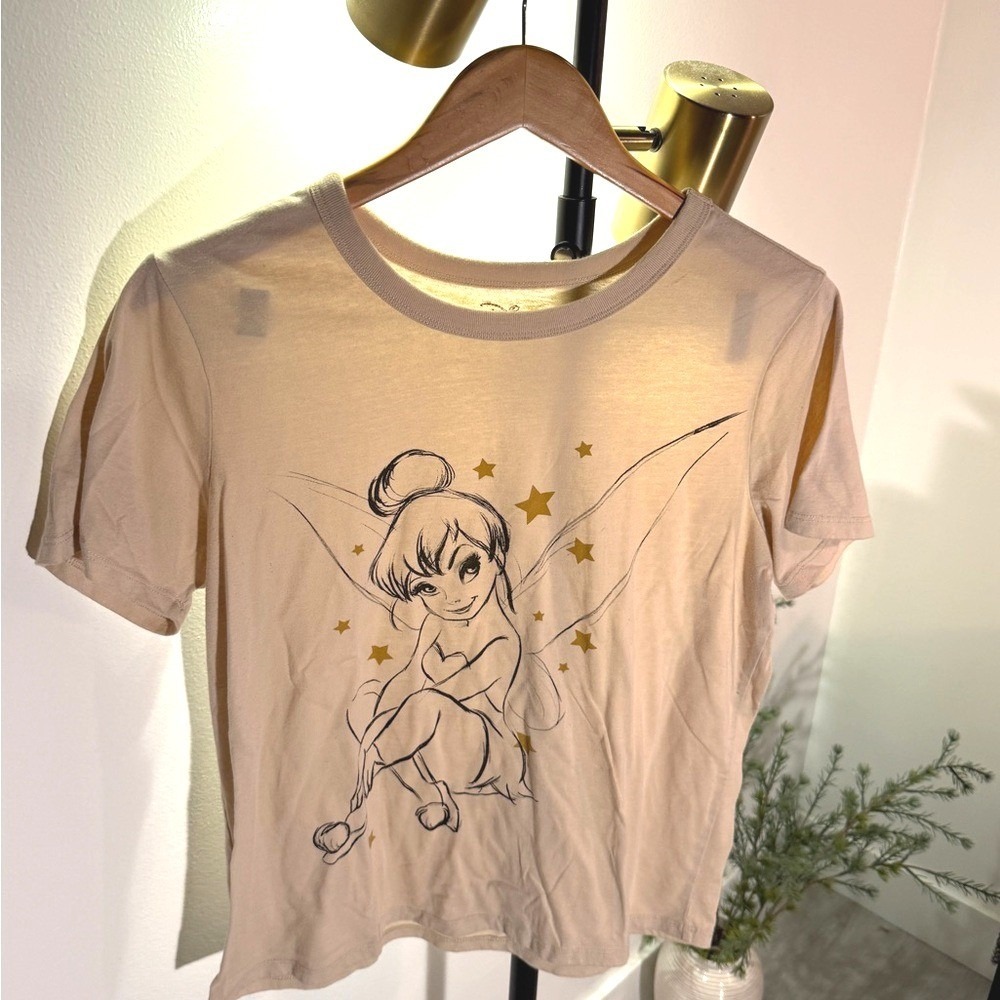 Disney character tee tinkerbell adult lg stars collector handpainted style GUC